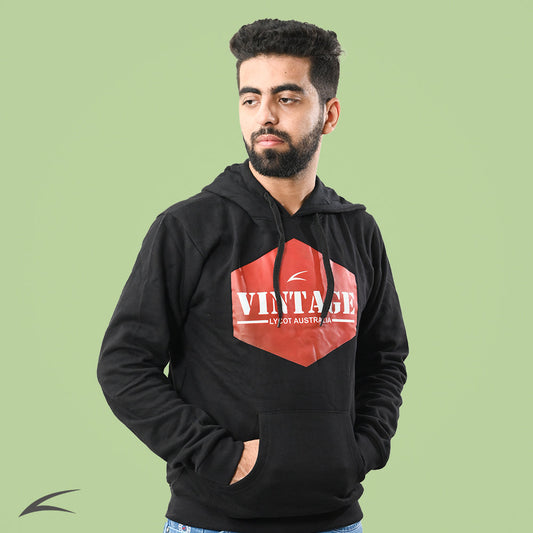 Cozy Black Winter Hoodies for Men, With Front Kangaroo Pockets