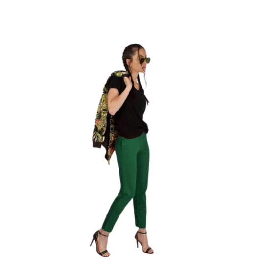 Women's Ankle-Length/Yoga Pants - Green