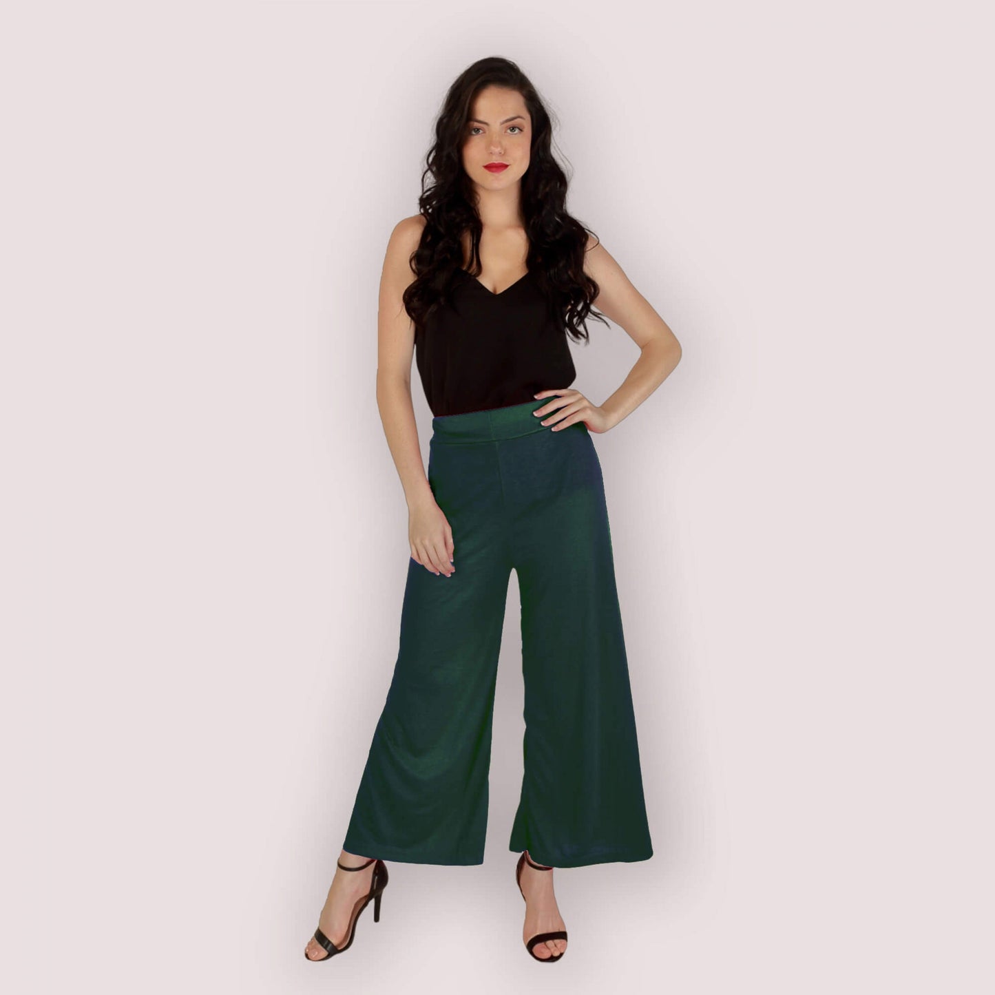 Green Feminine Palazzo