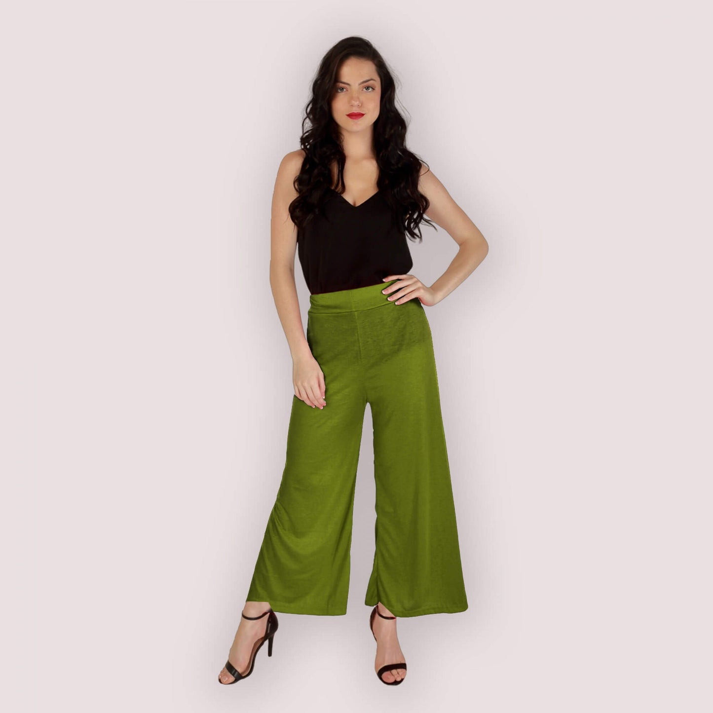Green Feminine Palazzo