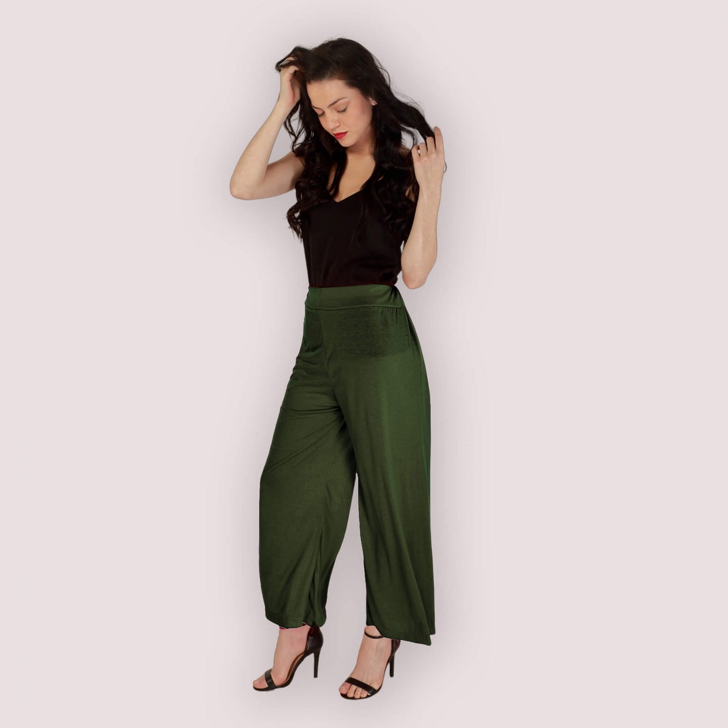 Green Feminine Palazzo