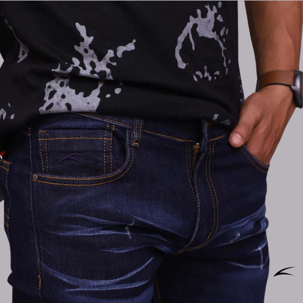 Men's Eagle Denim Jeans - Timeless Dark Blue