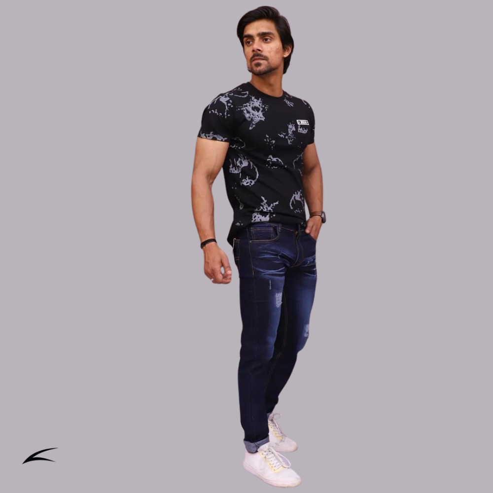 Men's Eagle Denim Jeans - Timeless Dark Blue