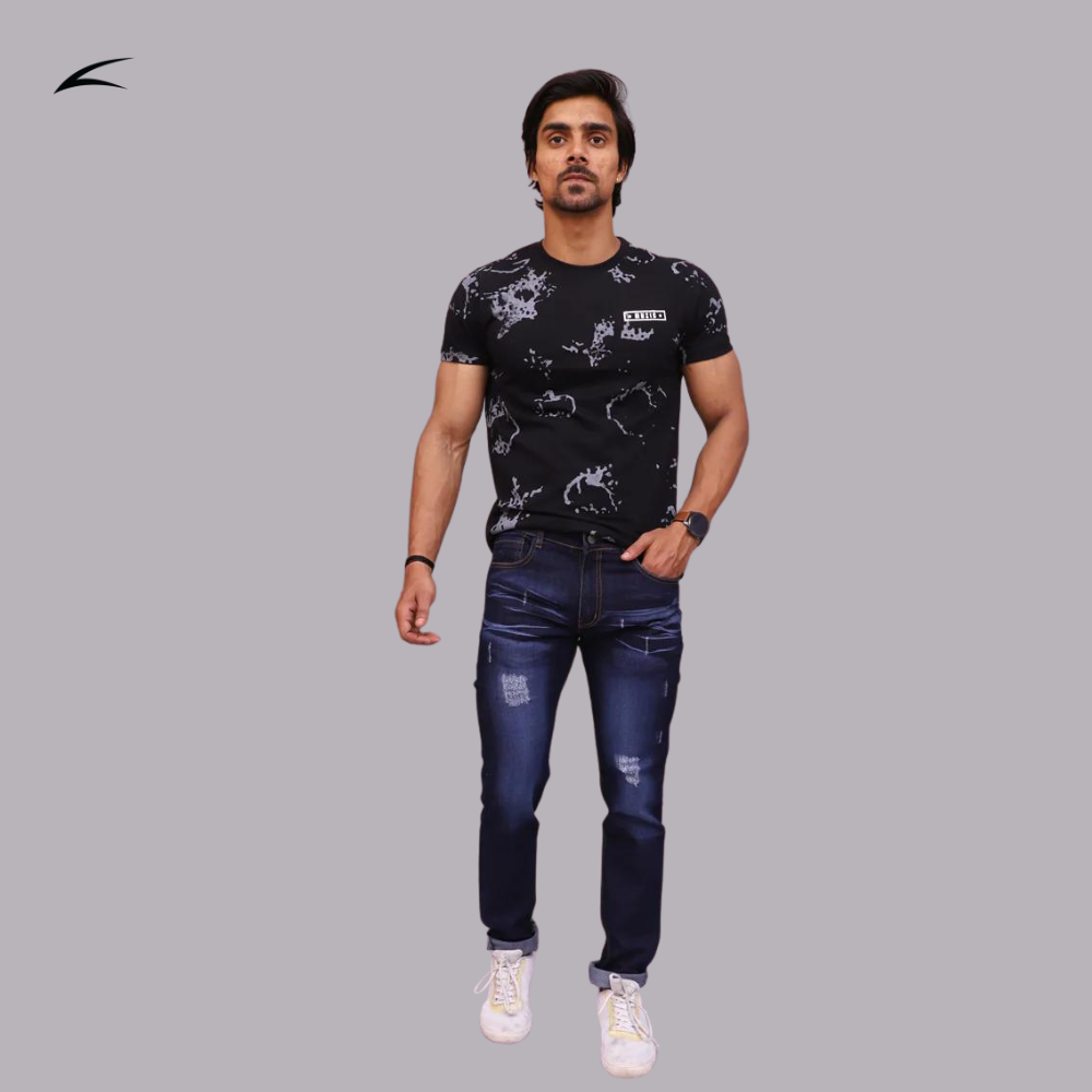 Men's Eagle Denim Jeans - Timeless Dark Blue