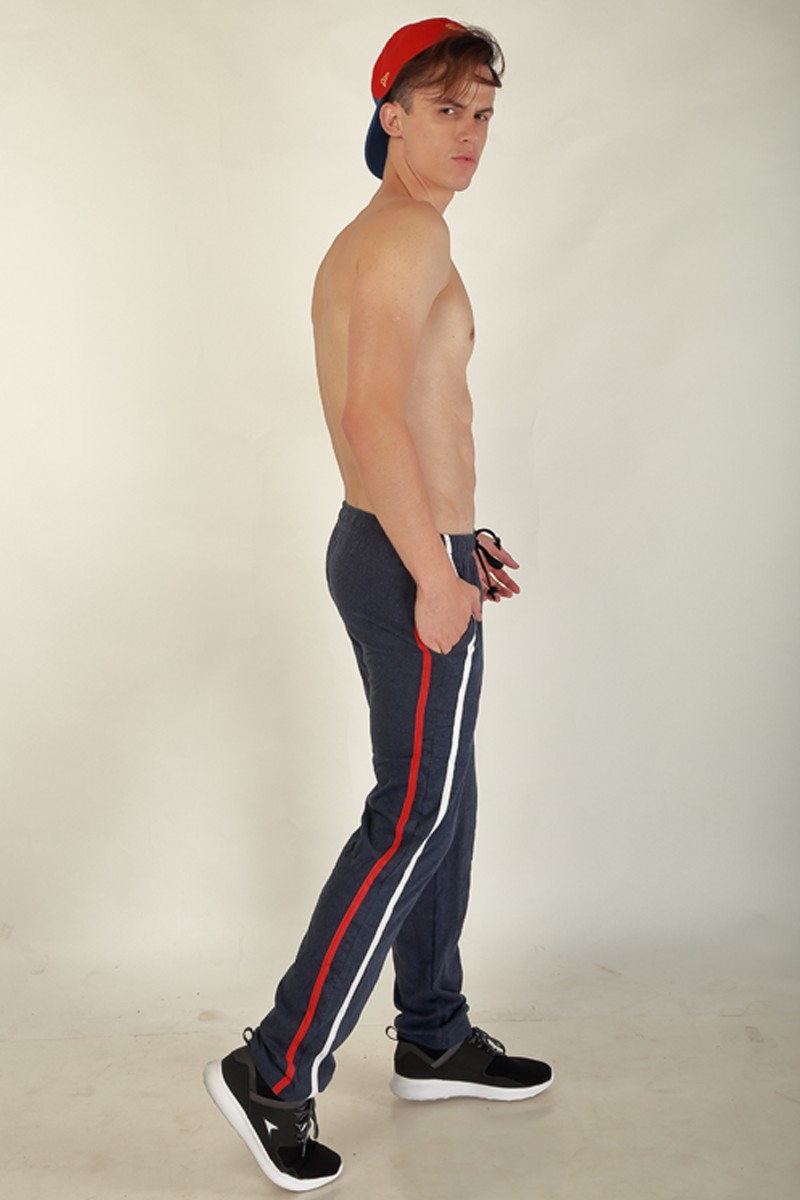 Classic Comfort Men's Printed Track Pant - Grey