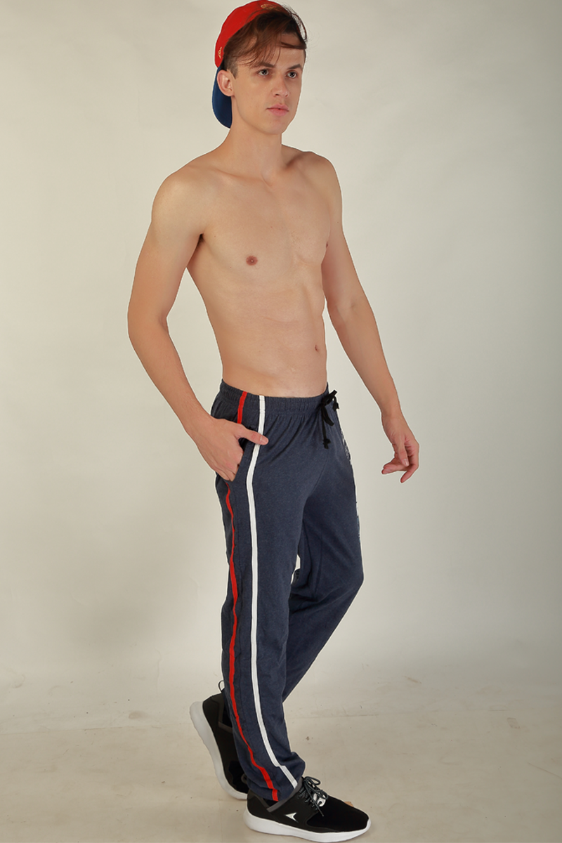 Classic Comfort Men's Printed Track Pant - Grey