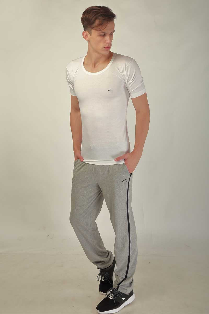 Alive Super Fine Half-Sleeve White Vests for Men - Pack of 3