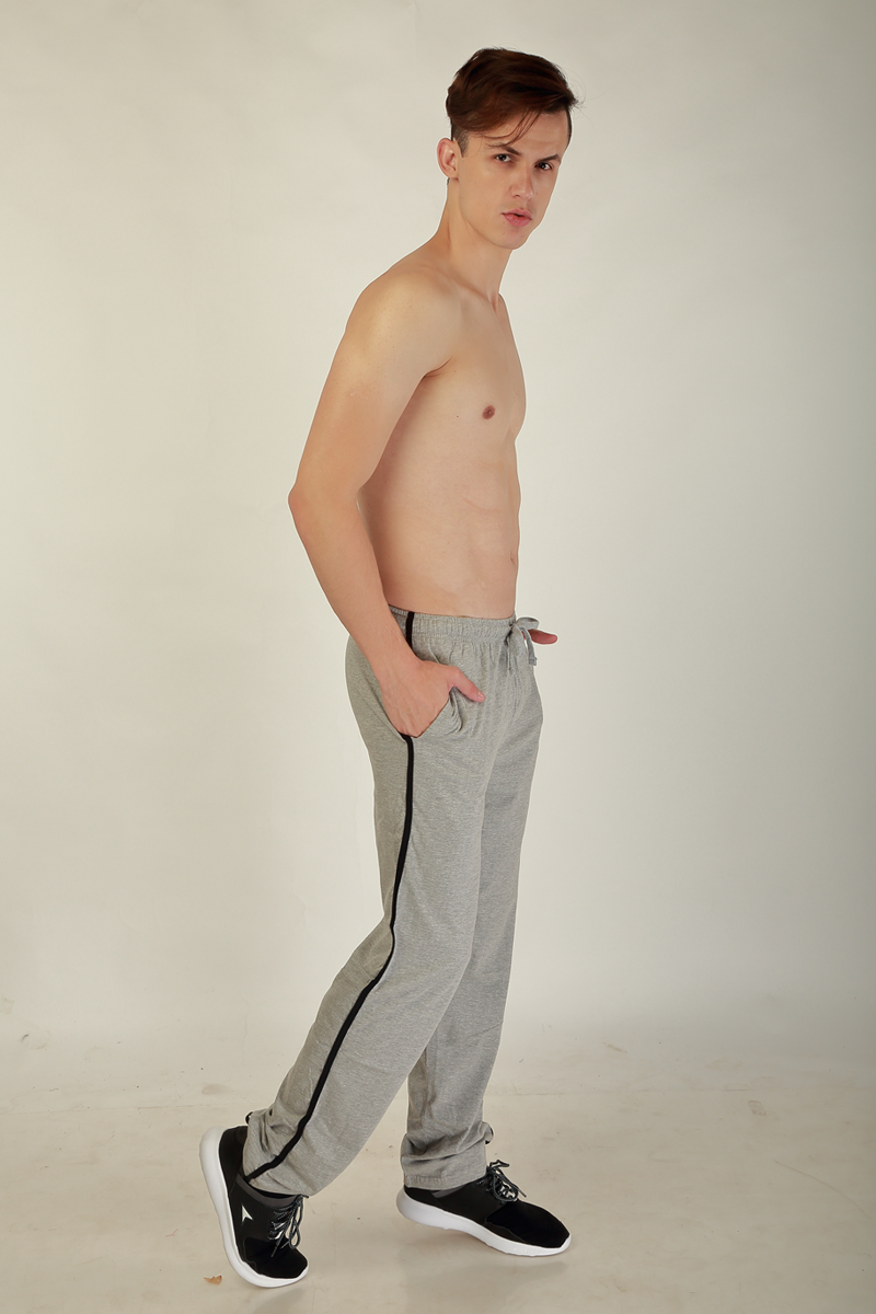 Classic Comfort Men's Solid Track Pant - Grey