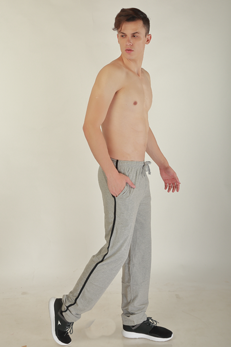 Classic Comfort Men's Solid Track Pant - Grey