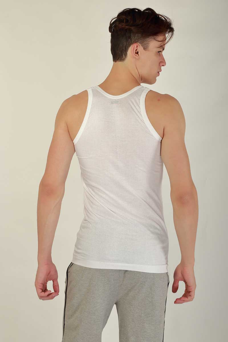 Oxy Interlock Parker Sleeveless White Vests for Men - Pack of 3