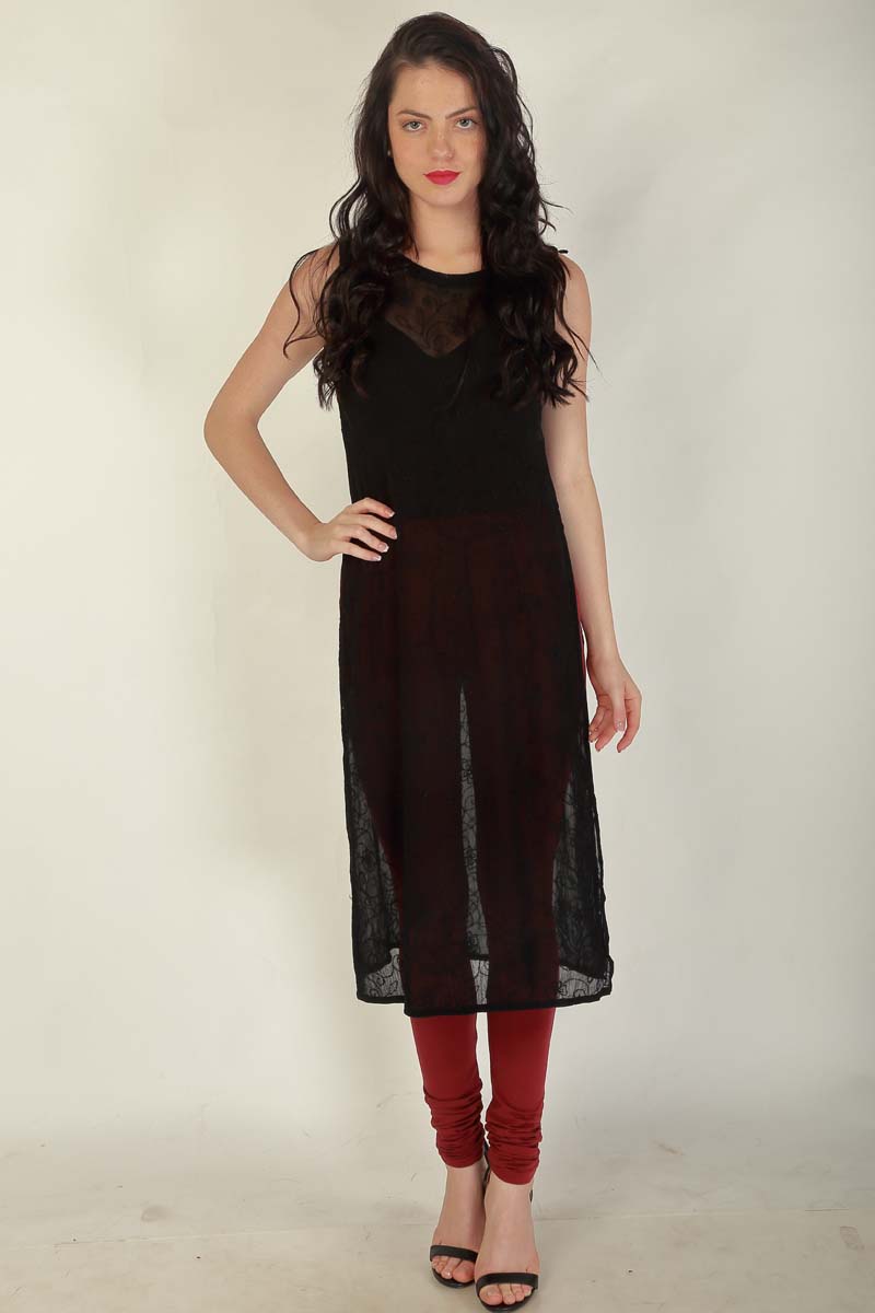 Women's Churidar Leggings #6 - Red