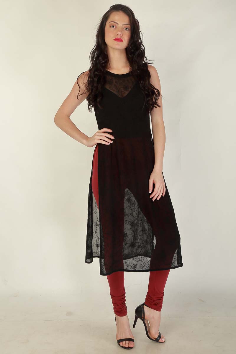 Women's Churidar Leggings #6 - Red