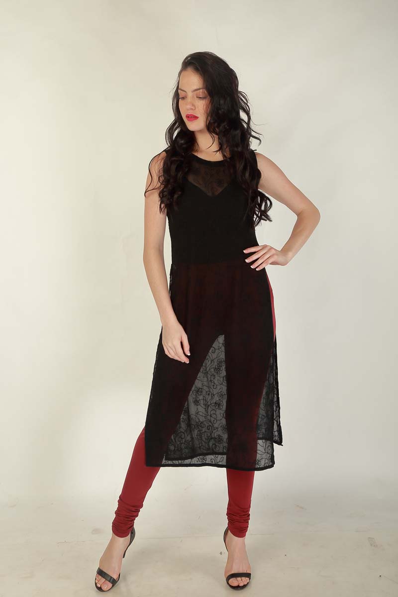 Women's Churidar Leggings #6 - Red