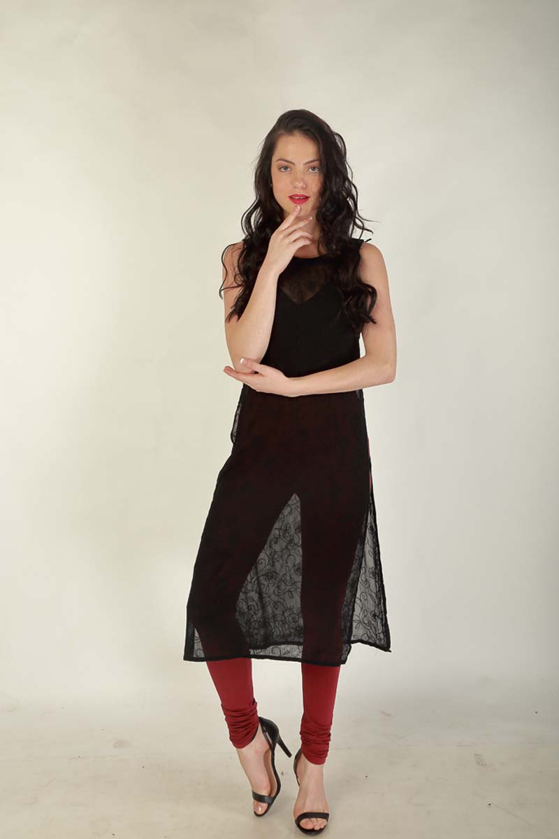 Women's Churidar Leggings #6 - Red