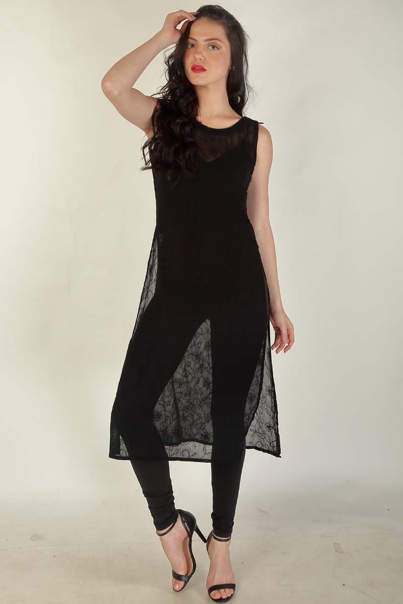 Women's Churidar Leggings #28 - Black