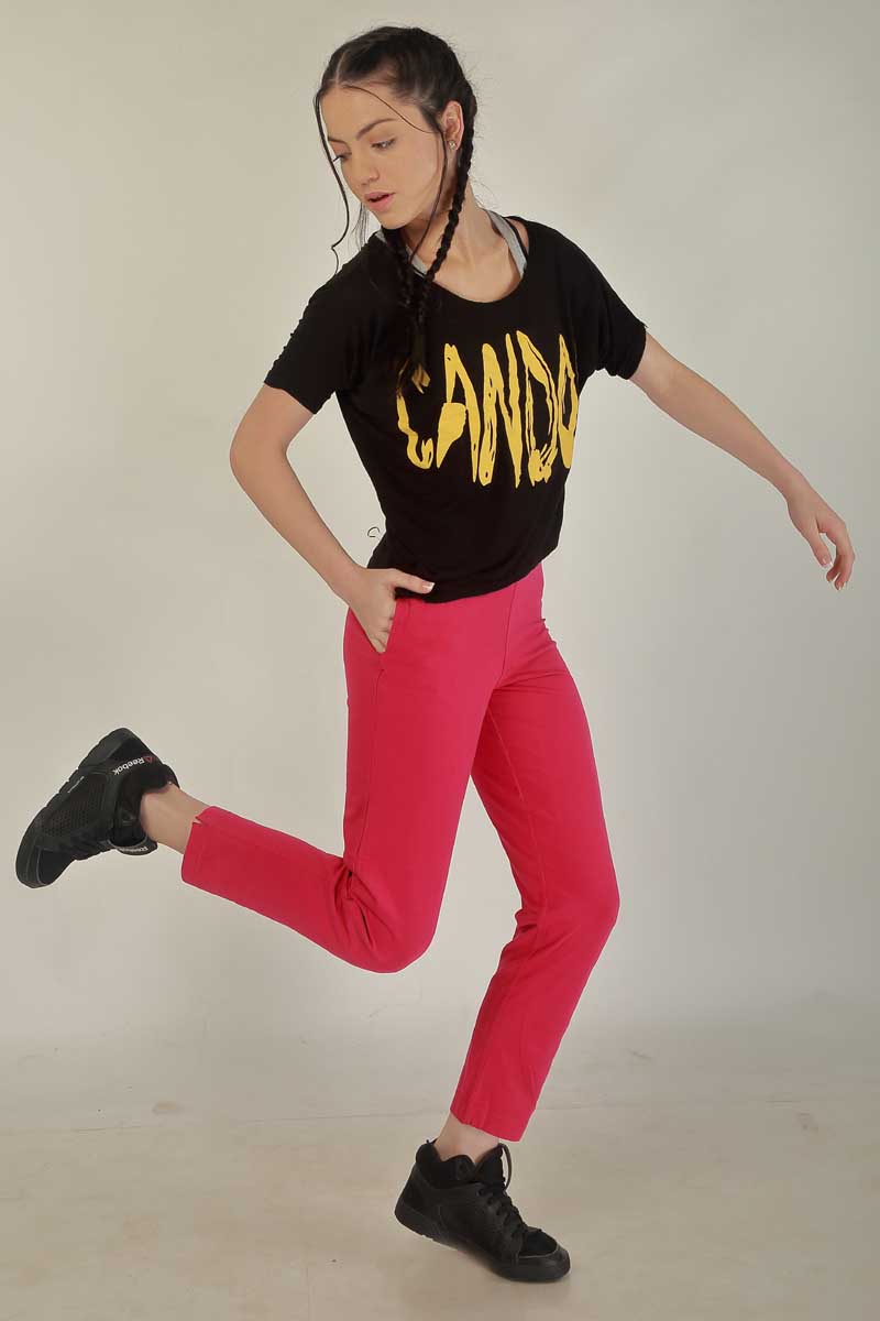 Women's Ankle-Length/Yoga Pants - Pink