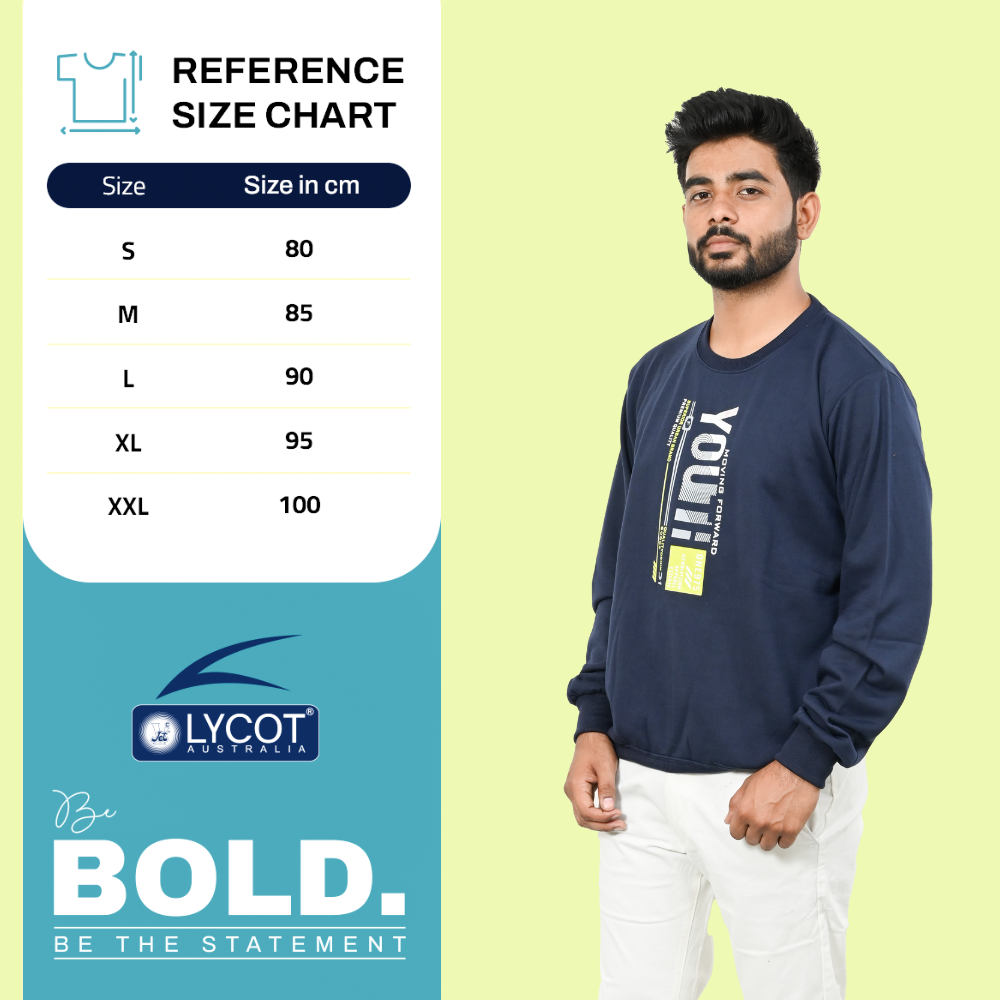 Blue Versatile Sweatshirts for Men (Series 8000)