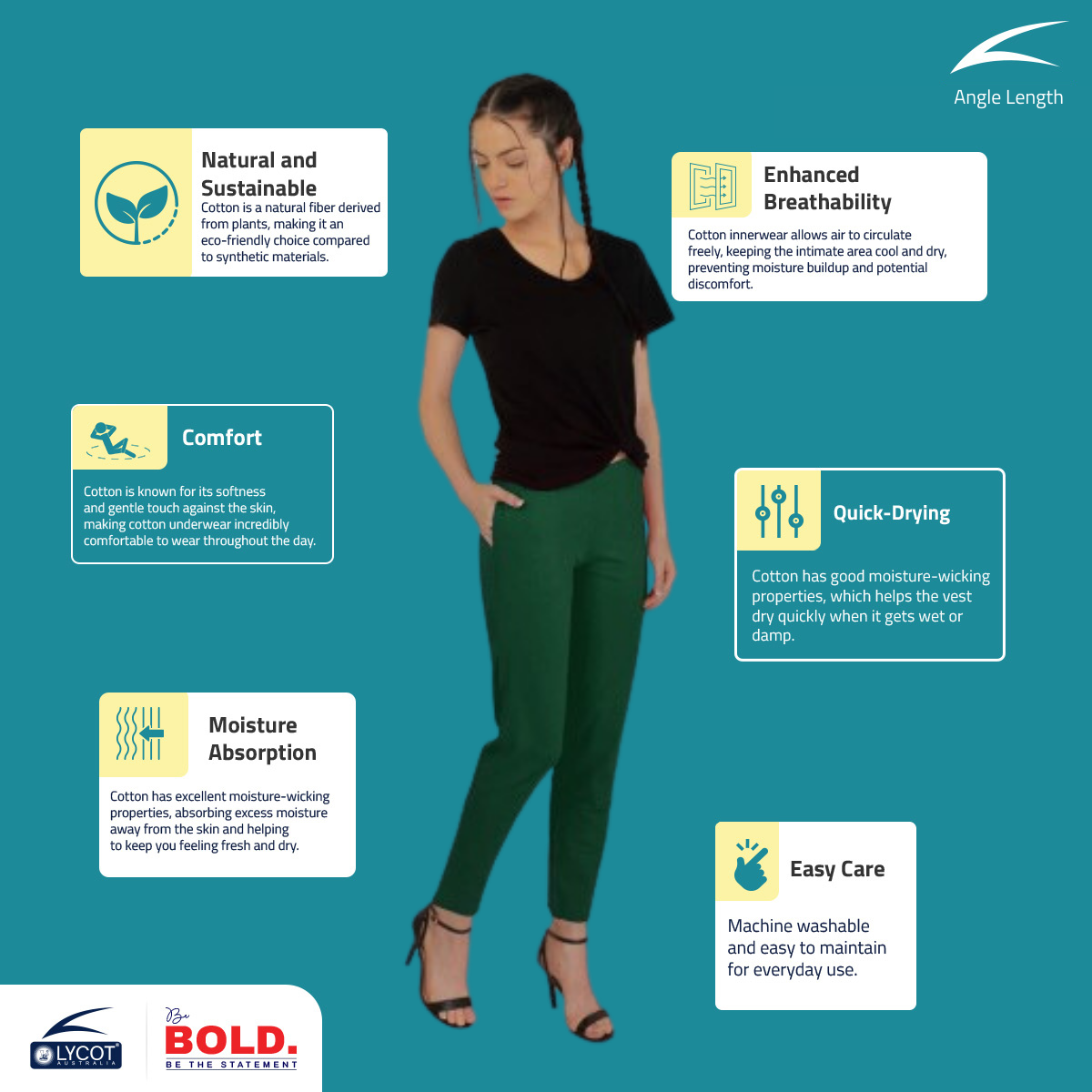 Women's Ankle-Length/Yoga Pants - Green