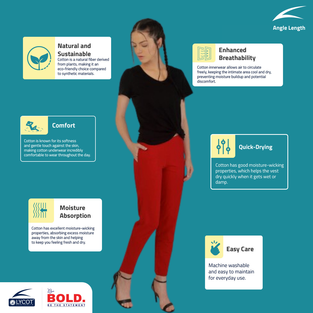 Women's Ankle-Length/Yoga Pants - Red