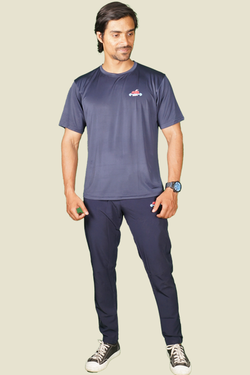 Basic Round Neck Dot Knit T-shirt