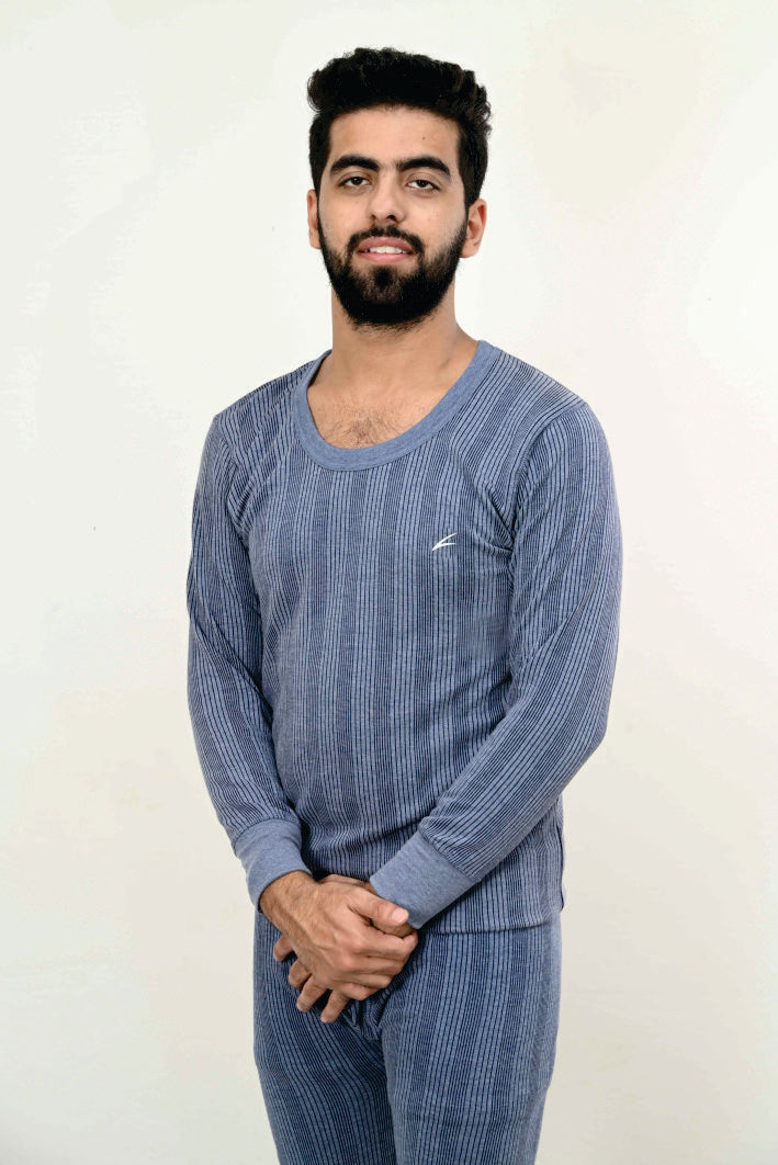 Men's Thermal wear Upper Blue - Pack of 1