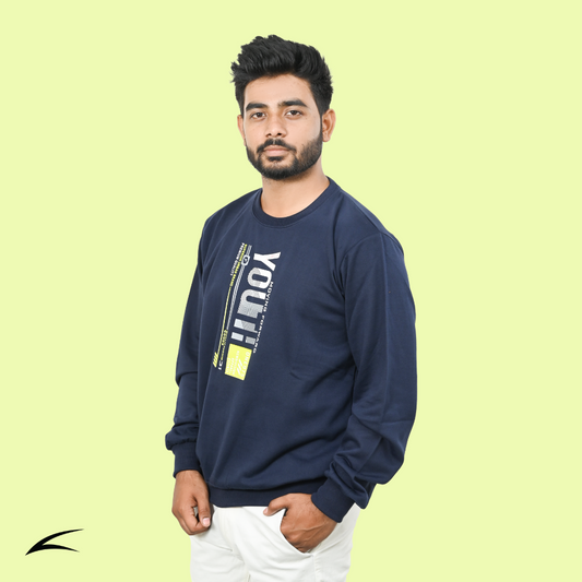 Blue Versatile Sweatshirts for Men (Series 8000)