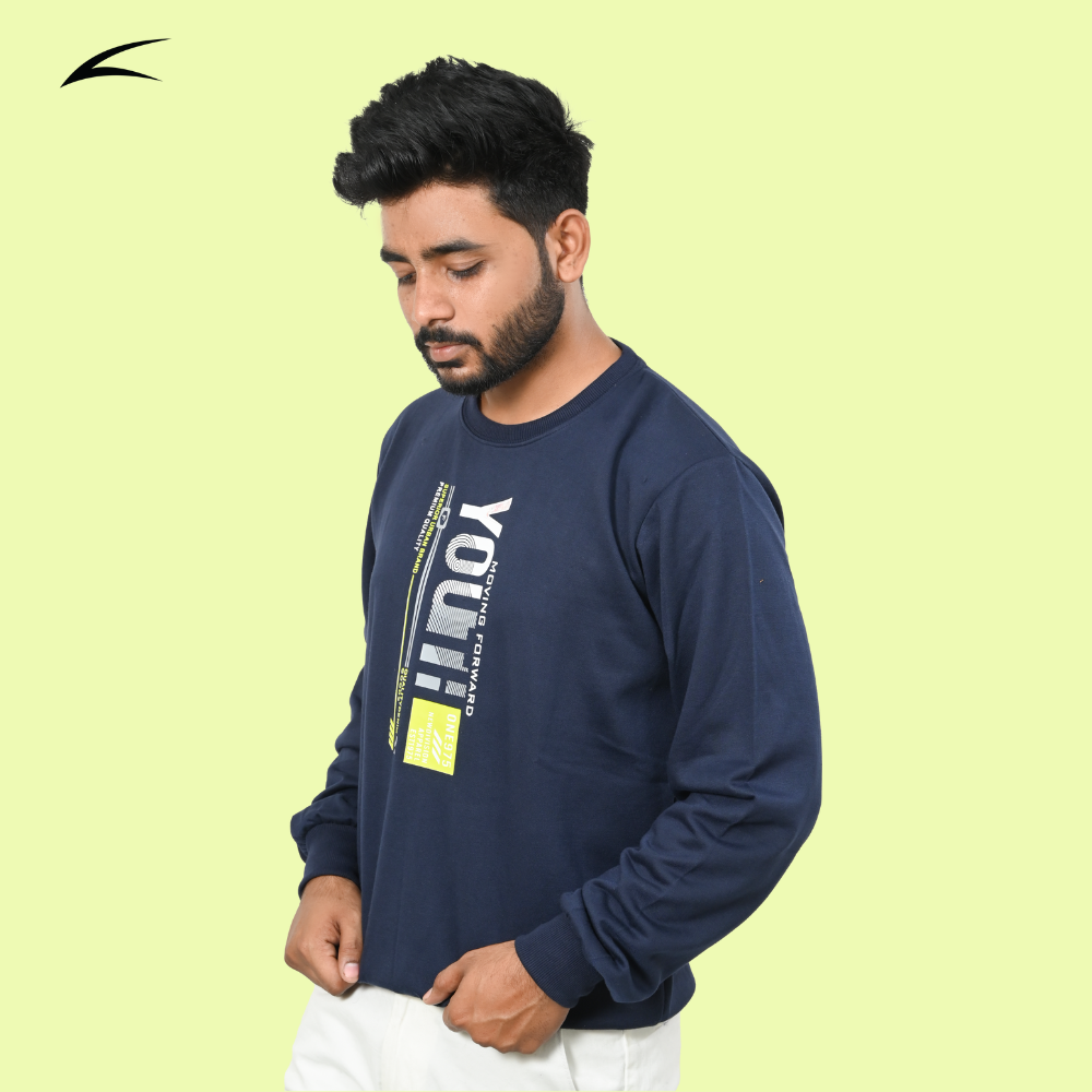 Blue Versatile Sweatshirts for Men (Series 8000)