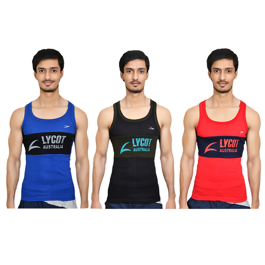 Bullet Men's Gym Vests - Pack of 3