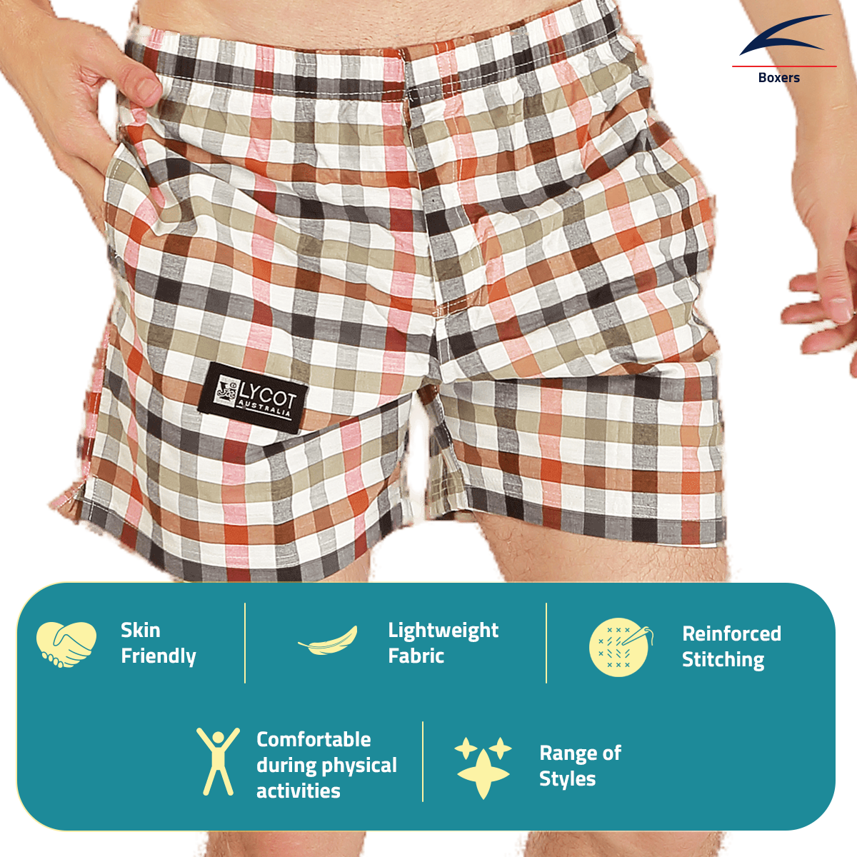 Men's Premium Cotton Boxers - Pack of 1