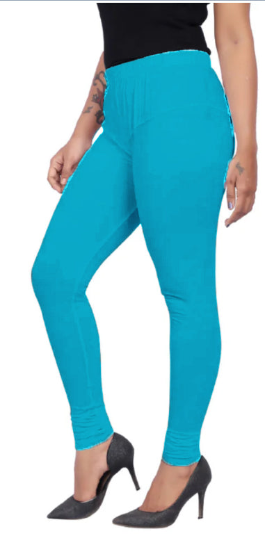 Women's Churidar Leggings #17 - Sky Blue