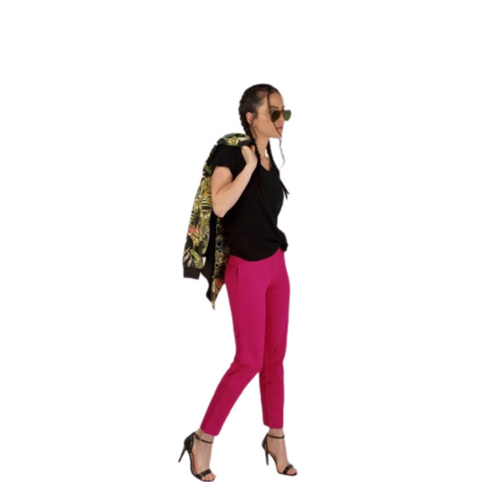 Women's Ankle-Length/Yoga Pants - Pink