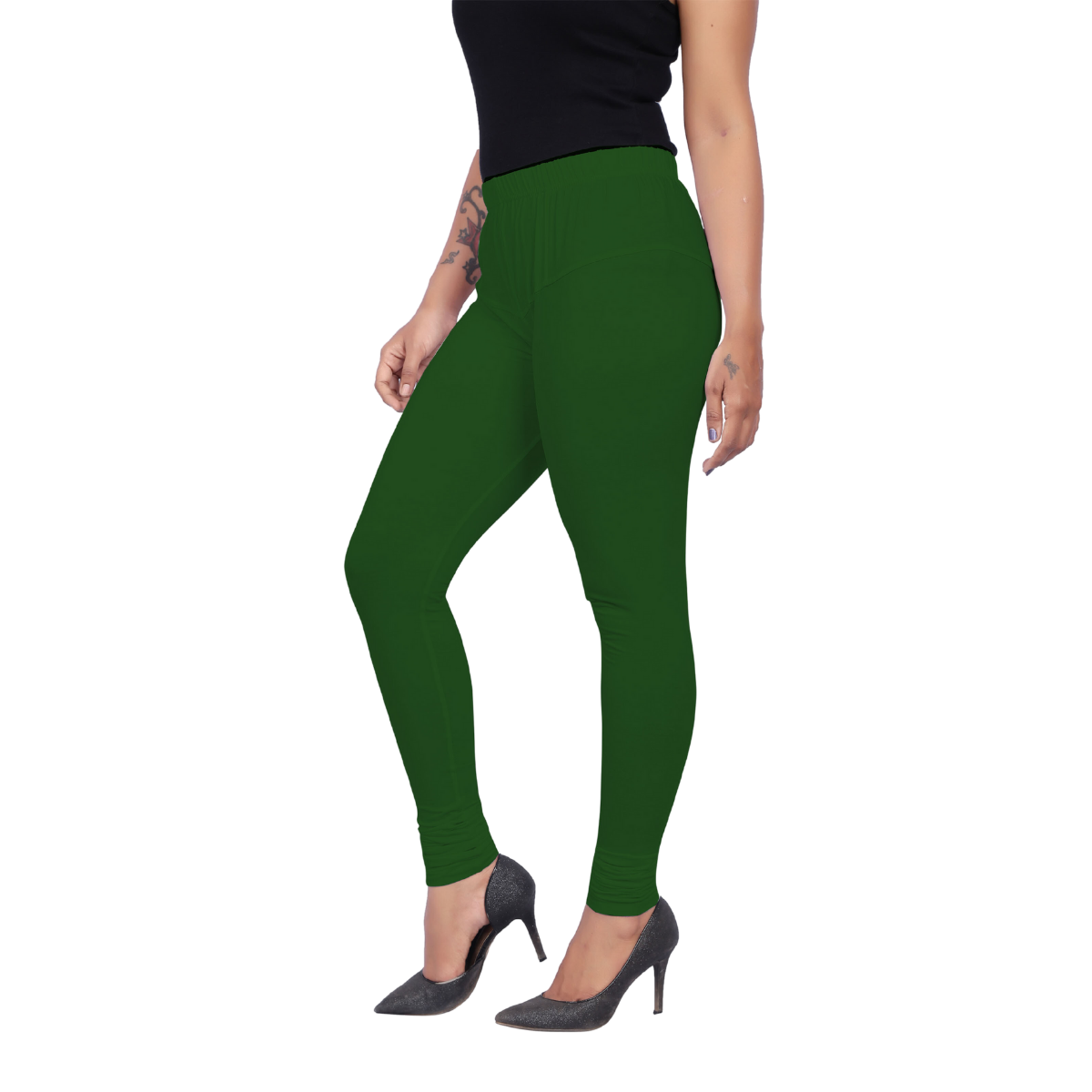Women's Churidar Leggings #34 - Green