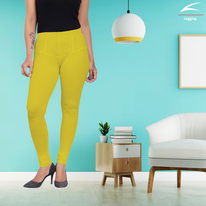 Women's Churidar Leggings #37 - Yellow