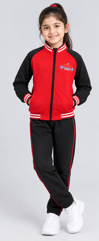 Kids Tracksuit #16 Red and Black