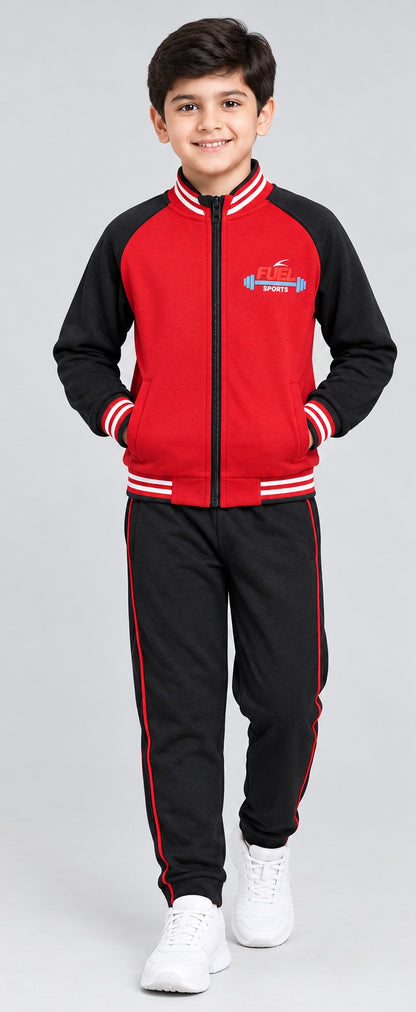 Kids Tracksuit #16 Red and Black