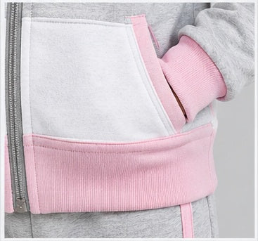 Kids Tracksuit #12 Pink and Grey
