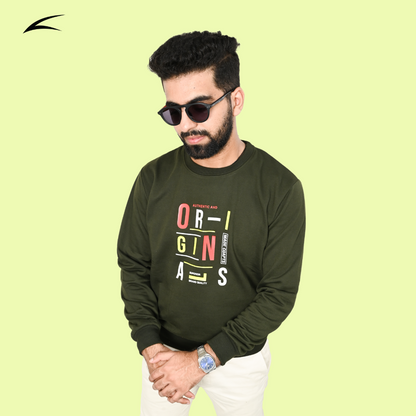 Military Green Versatile Sweatshirts for Men (Series 8000)