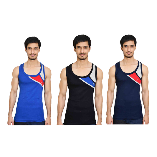 Flame Men's Gym Vests - Pack of 3