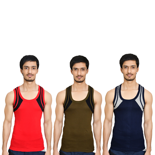 Prime Men's Gym Vests - Pack of 3