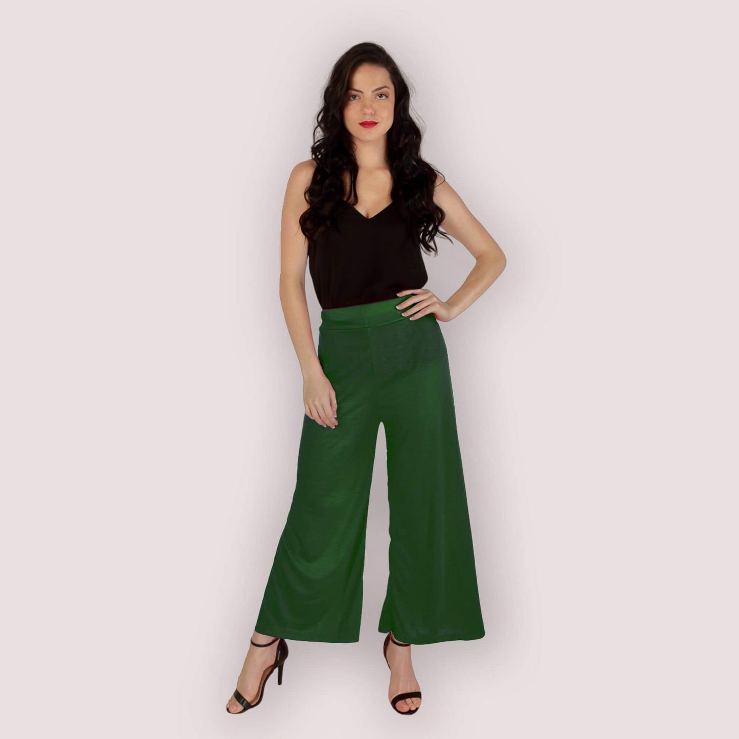 Green Feminine Palazzo