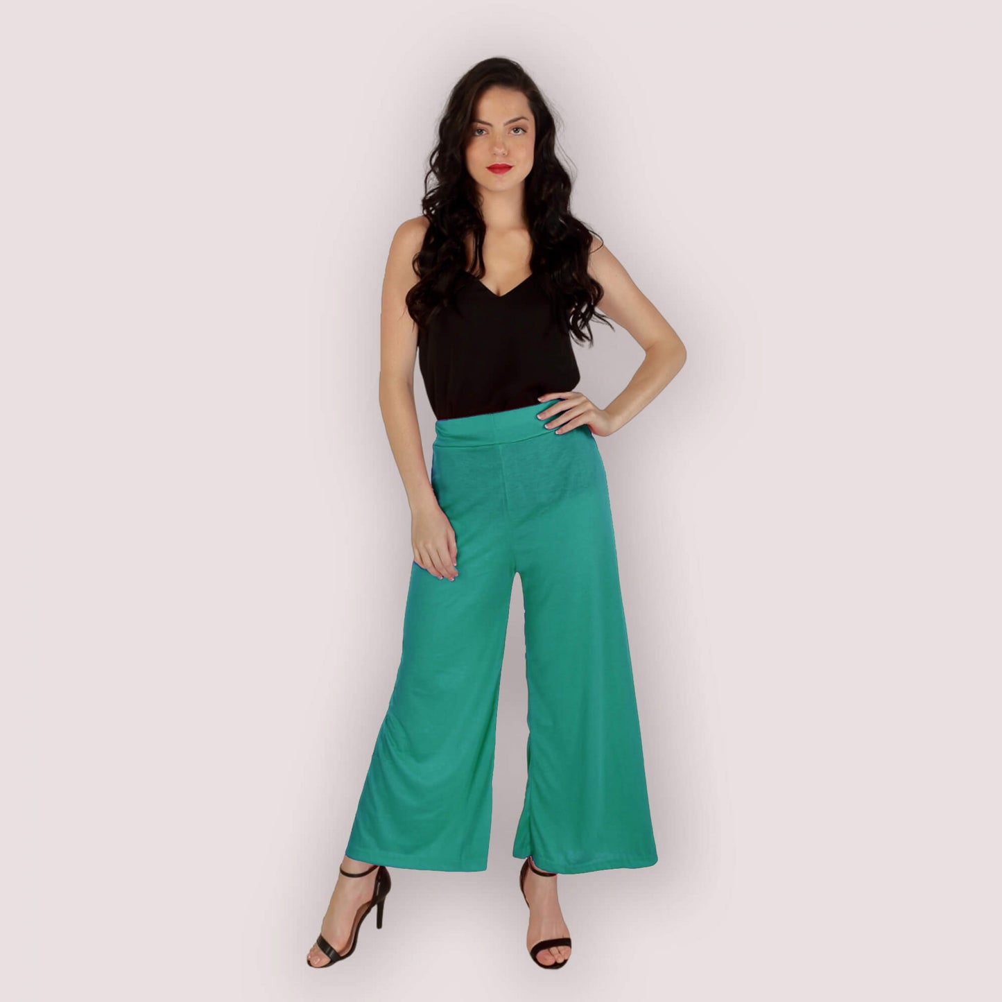 Green Feminine Palazzo